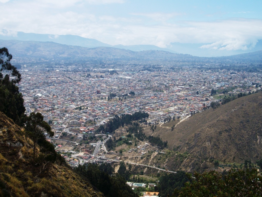 Vista panorámica de Ambato